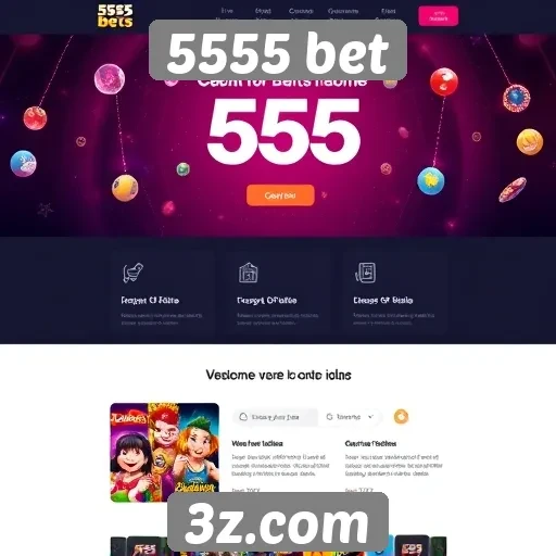 Acessibilidade e design do site 5555 bet